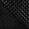 Quilted Coating Fabric Creased | Crosshatch Black