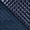 Quilted Coating Fabric Creased | Crosshatch Blue