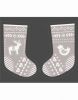 When I Met Santa's Reindeer | Christmas Stocking Grey