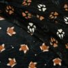 Super Soft Fleece Fabric Fox Paws