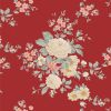 Tilda Merry Little Christmas Fabric | Carol Burgundy