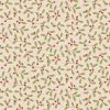 Tilda Merry Little Christmas Fabric | Mistletoe Cream