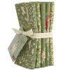 Tilda Merry Little Christmas Fabric | Fat Quarter Bundle Green