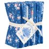 Tilda Something Blue Fabric | Fat Quarter Bundle Dark