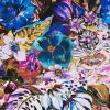 Viscose Jersey Fabric | Summer Florals Blues