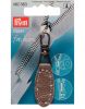 Prym Zip Puller | Imt. Leather Oval Tab - Taupe