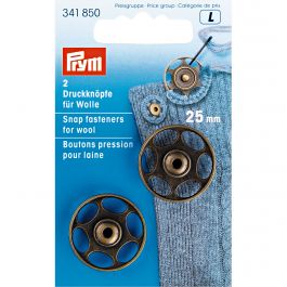 Bouton Pression à Coudre Prym 35 Mm Beige - Métal Décoratif Pour Vêtements, Cardigans