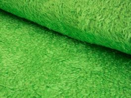 LIME GREEN CURLY Teddy Faux Fur Fabric Material 