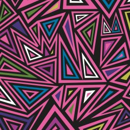 Soft Shell Fleece Fabric | Geo Triangle