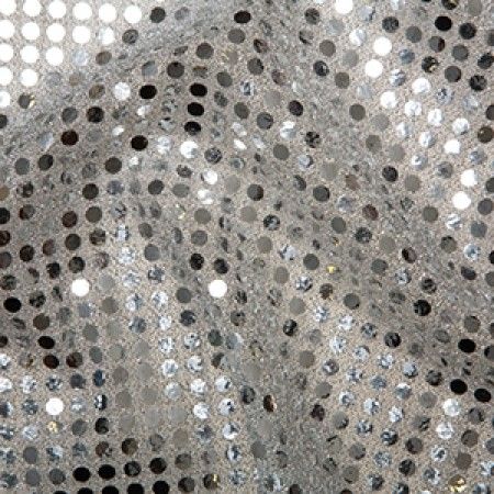 6mm Sequin Fabric | Silver