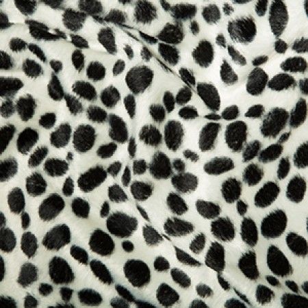Animal Print Velboa Fabric Faux Fur | Dalmation