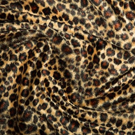 Animal Print Velboa Fabric Faux Fur | Leopard