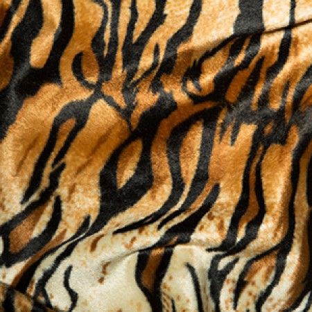 Animal Print Velboa Fabric Faux Fur | Tiger