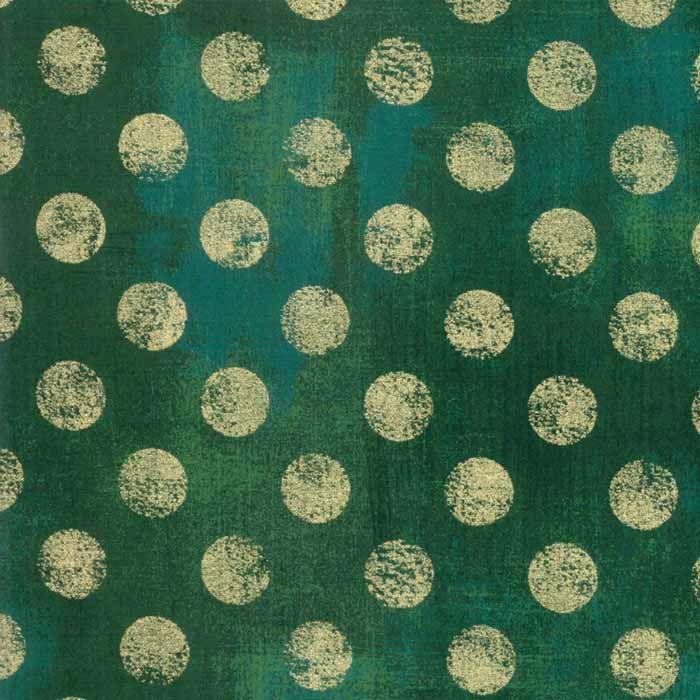 Moda Fabric Grunge Hits The Spot Metallic Pine