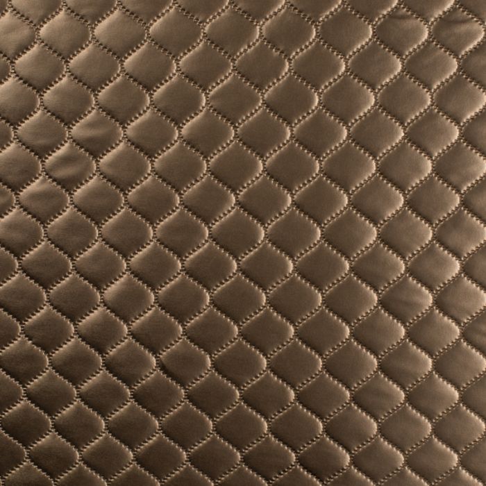 Premium Quilted Satin Bronze