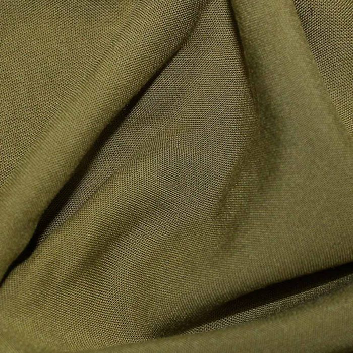Viscose Challis Fabric Plain Olive