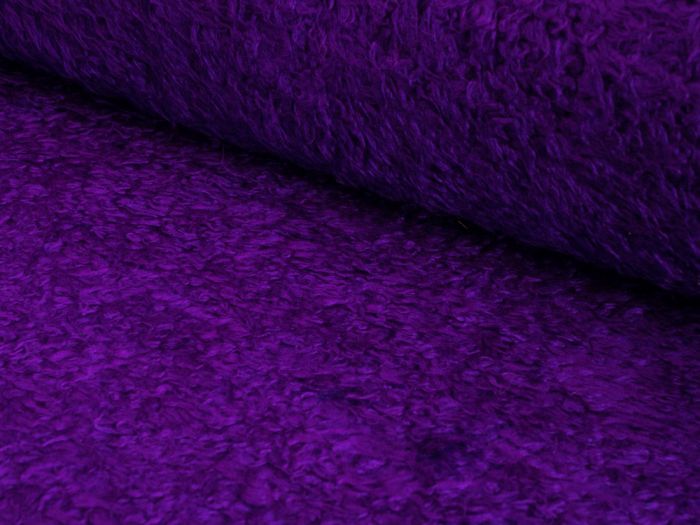CURLY Teddy Faux Fur Fabric Material LILAC 