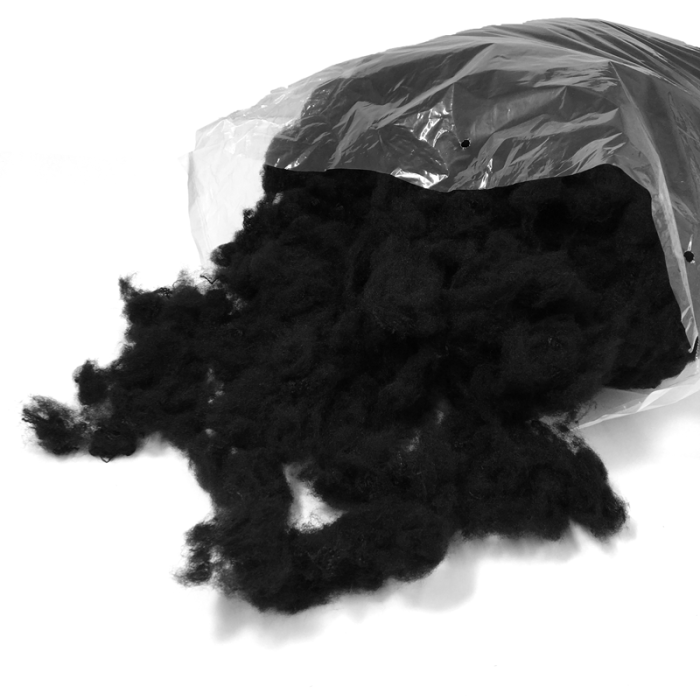 400g Bag Black Polyester Toy Stuffing / Filling - Washable, Perfect For Crafts And DIY Toys