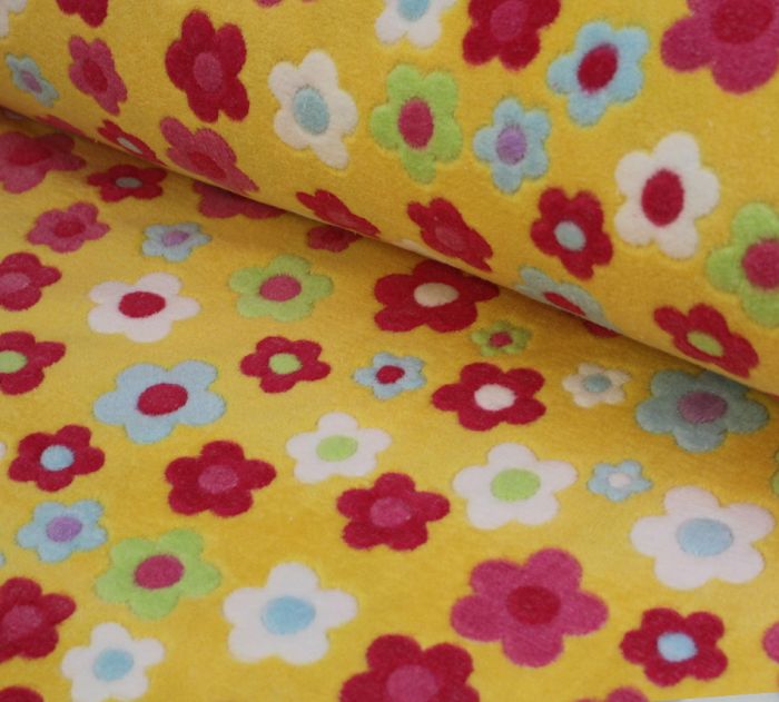 Super Soft Fleece Fresh Flower Yellow