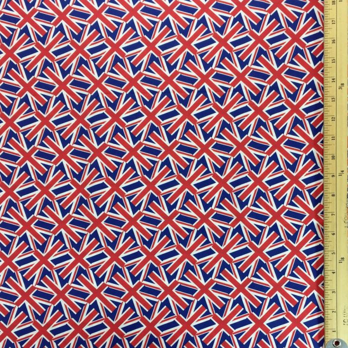 Small Union Jack Eco Flag – Stitched Sewn Cotton Canvas 76 X 44cm UK & GB