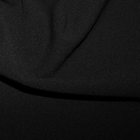 3 Metres Black Scuba Crepe Fabric 