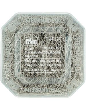 Boîte D'épingles à Tête De Verre Prym - Acier Trempé, Taille 0.60x30mm, Idéal Pour La Couture Et L'artisanat