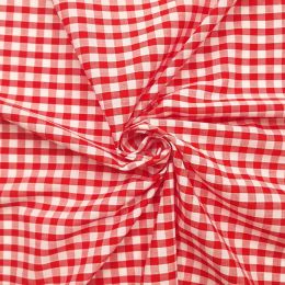 Quarter Inch Gingham Check | Red