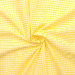 Eighth Of An Inch Wide Gingham Check | Yellow