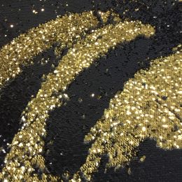 Two Way Sequin By 'Stitch It' | Black & Gold