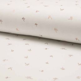 Jersey Cotton Metallic | Rose Gold Palm Tree