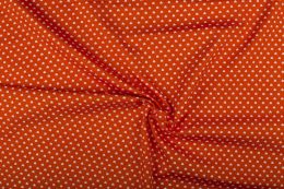 Stitch It, Cotton Print Fabric | Mini Heart Orange