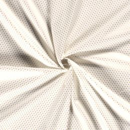 Stitch It, Christmas Metallic Fabric | Small Star Off White