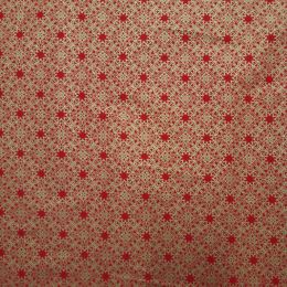 Stitch It, Christmas Metallic Fabric | Celtic Decoration Red