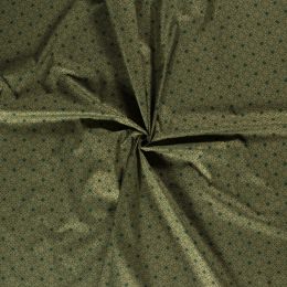 Stitch It, Christmas Metallic Fabric | Celtic Decoration Green
