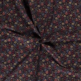 Stitch It, Christmas Metallic Fabric | Baubles Navy