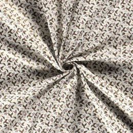 Stitch It, Christmas Metallic Fabric | Holly Off White