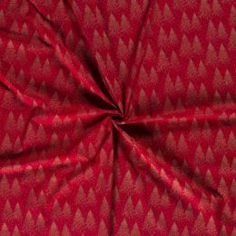 Stitch It, Christmas Metallic Fabric | Christmas Tree Red