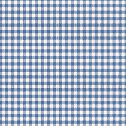 Tilda 108'' Wideback Fabric | Gingham - Blue