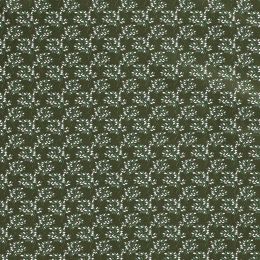 Cotton Print Fabric | Ton-Sur-Ton Floral Green