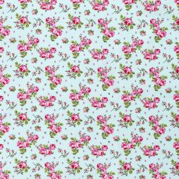 Cotton Print Fabric | Floral Burst Mint
