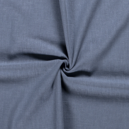 Bio Washed Linen Touch Fabric | Indigo