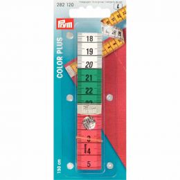 Colour Press Stud Tape Measure | Metal Tipped 150″ Metric | Prym