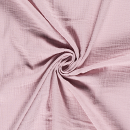 Double Gauze Fabric | Plain Pale Pink