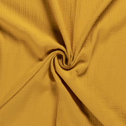 Double Gauze Fabric | Plain Ochre