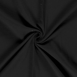 Double Gauze Fabric | Plain Black