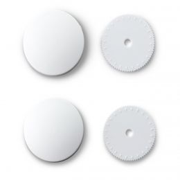 Cover Buttons | 22mm White - Plastic, 100pcs large pck | Prym