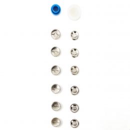 Cover Buttons Multipack with Tool | 19mm Silver - Metal | Prym