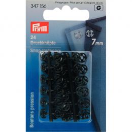 Snap Fastener Plastic, Round 7mm Black | Prym