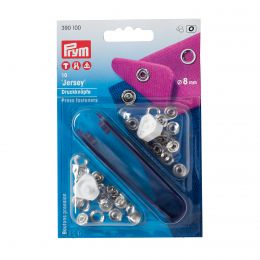 8mm Silver, Jersey Ring Press Fasteners & Tool | Prym