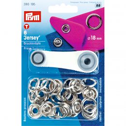 18mm Silver, Jersey Ring Press Fasteners & Tool | Prym